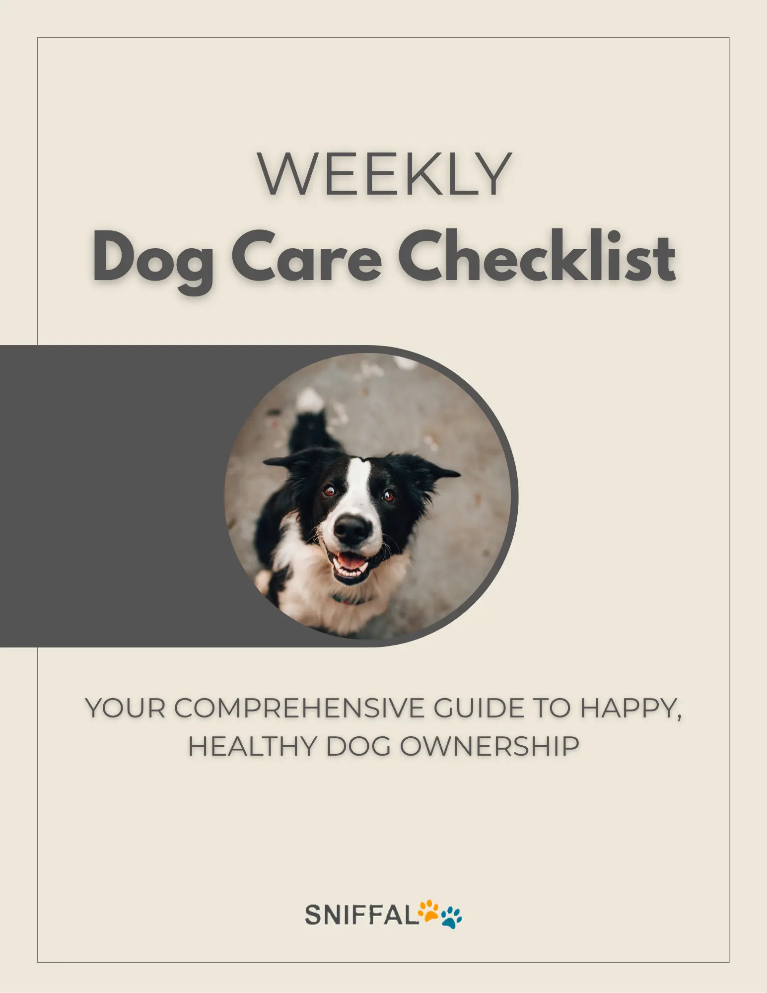 WEEKLY Dog Care Checklist – article image